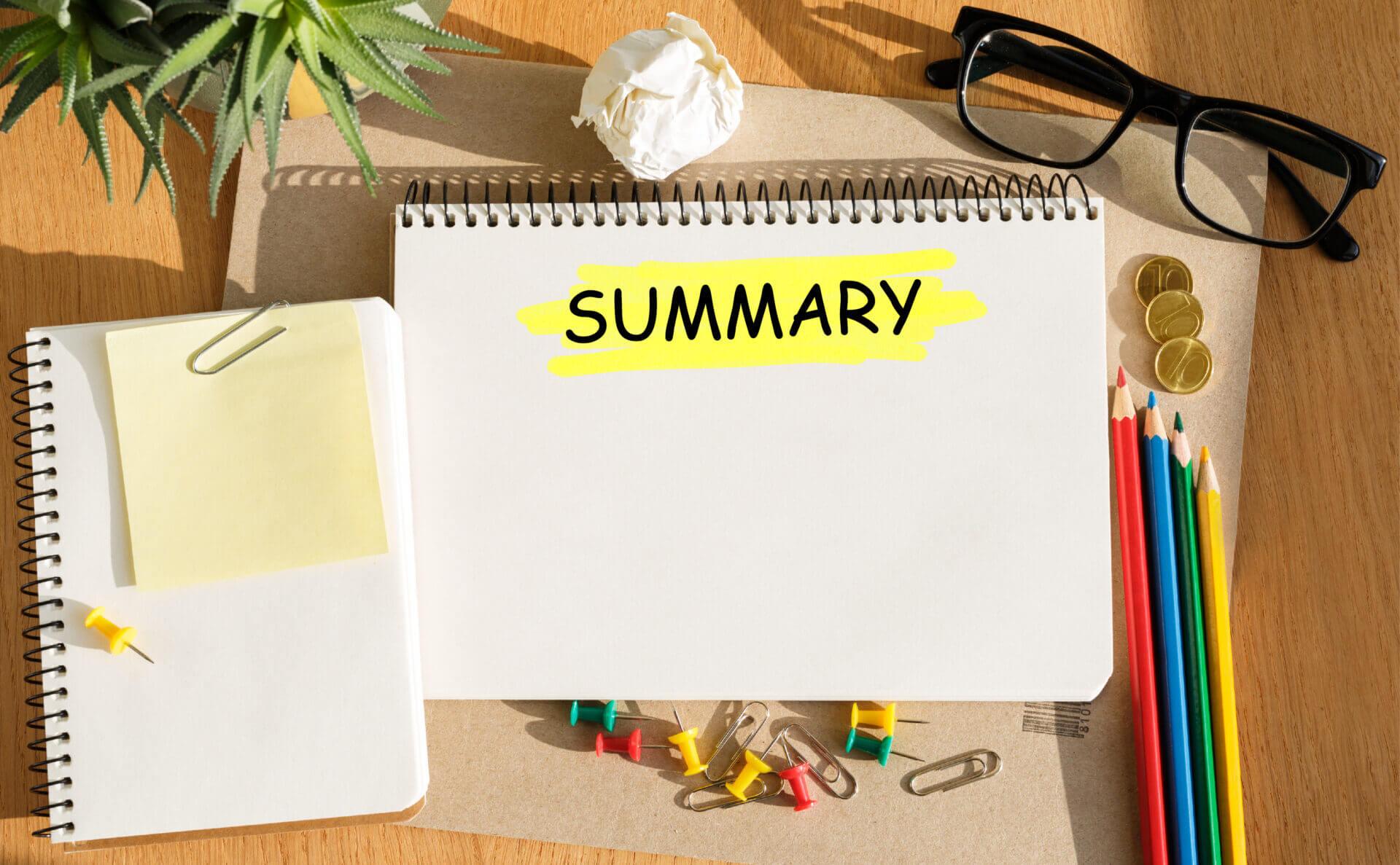 start with a powerful summary