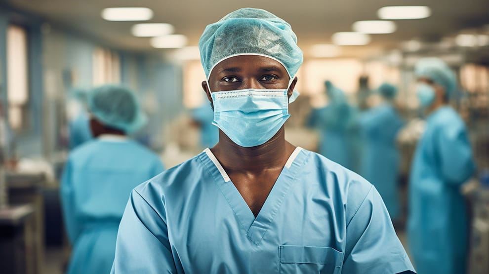 Travel Nurses Can Avoid Scams - nurse in nose mask