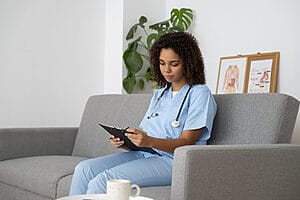 nurse apartment with nurse inside